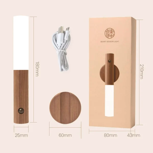 Rechargeable Wooden Motion Sensor Night Light - Image 4